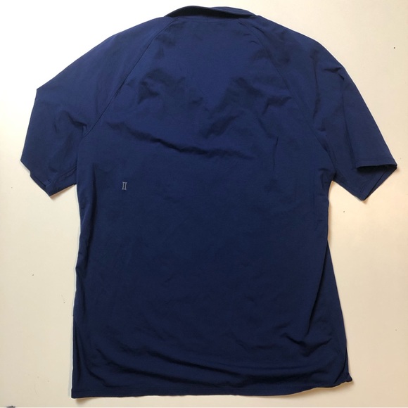 Kit and Ace Mens Golf Shirt Medium Blue Polo - Picture 3 of 3